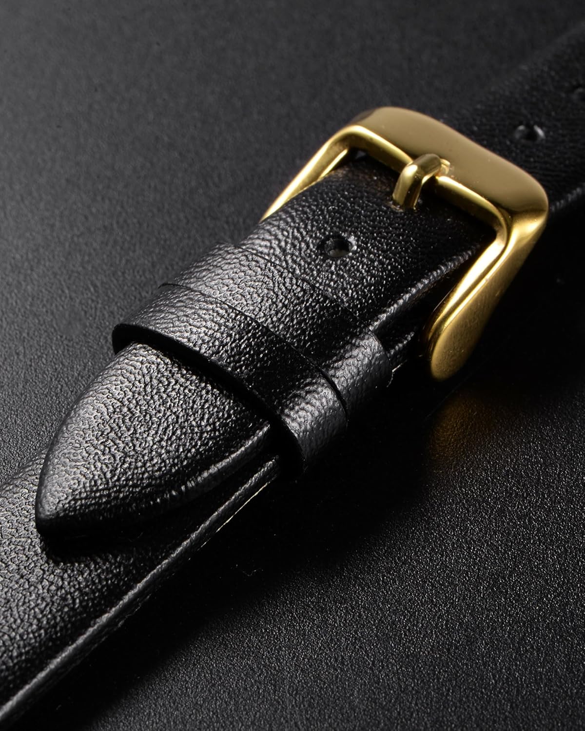 Multi-sizes Genuine Leather Band, Flat Thin Elegant Leather Watch Strap for Men and Women - Image 4