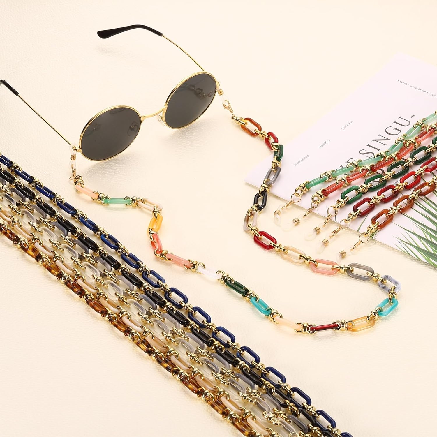 Acrylic Glasses Chain, Eyeglass Chain Holder Strap Chains - Image 4