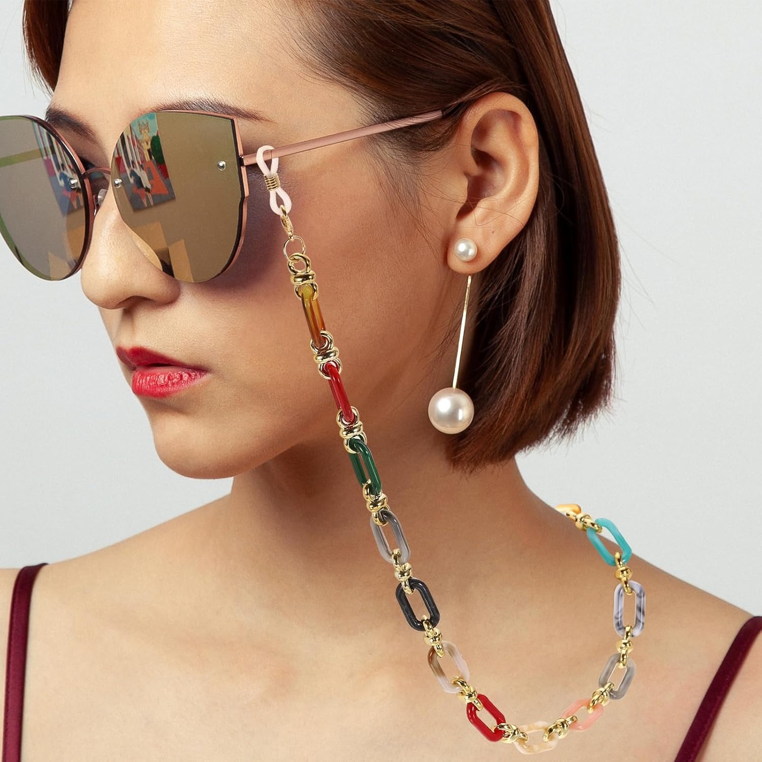 Acrylic Glasses Chain, Eyeglass Chain Holder Strap Chains - Image 5