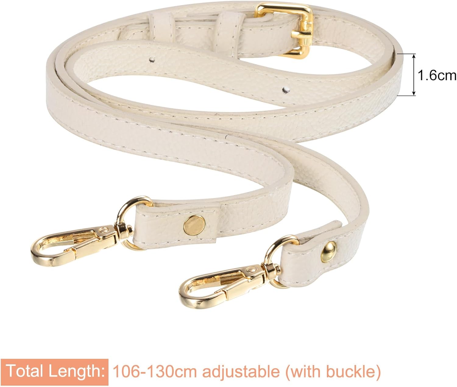 Purse Strap, Leather Adjustable Replacement Strap for Women's Crossbody Handbags Bag, 0.6