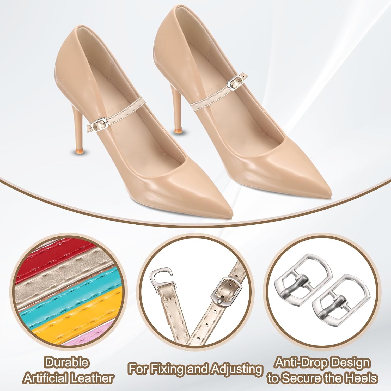 High Heel Shoe Straps, Detachable Ankle Shoelace Straps - Image 3