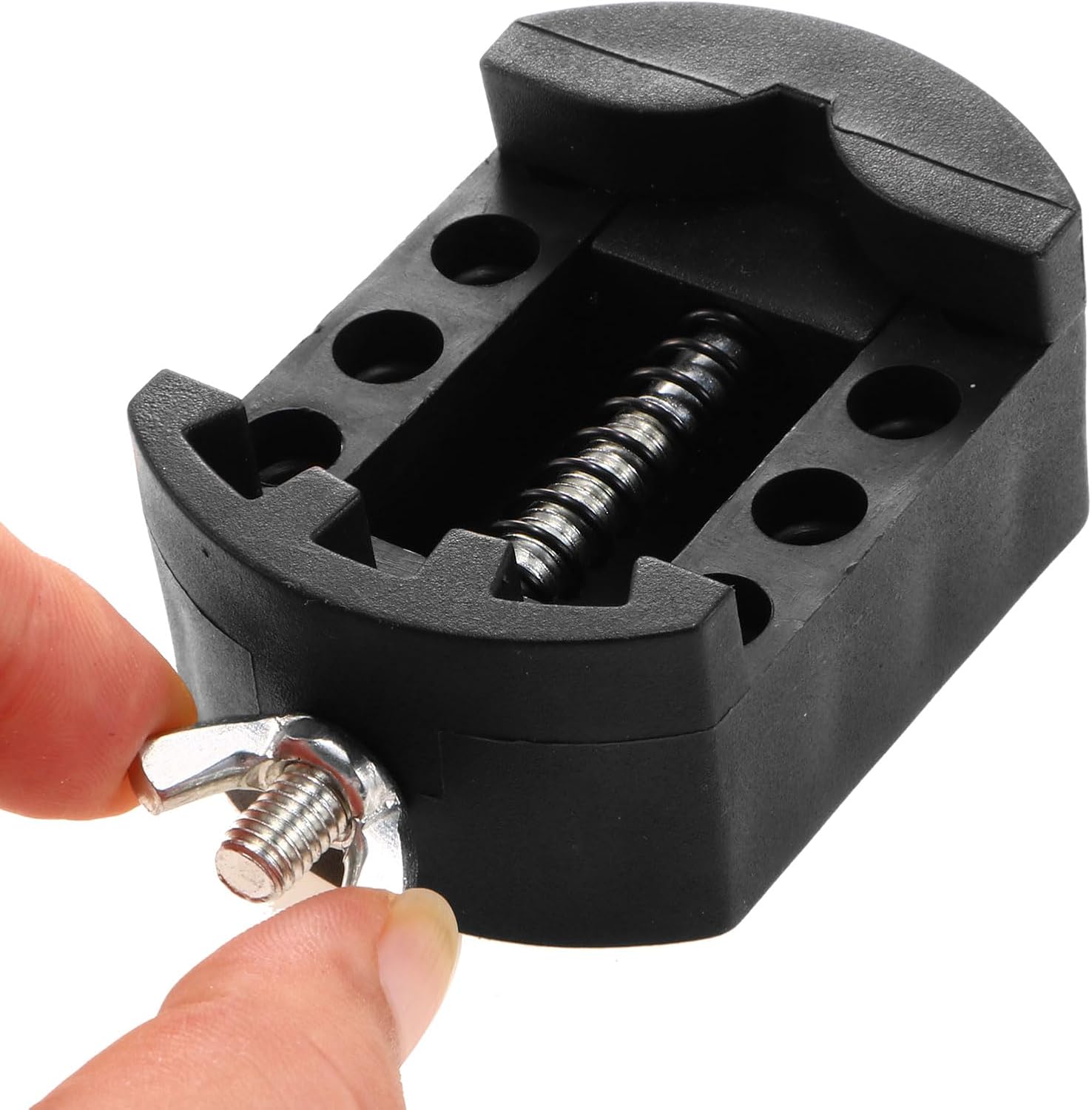 Watch Back Case Cover Remover Holder Tool Adjustable 36mm PE Black - Image 3