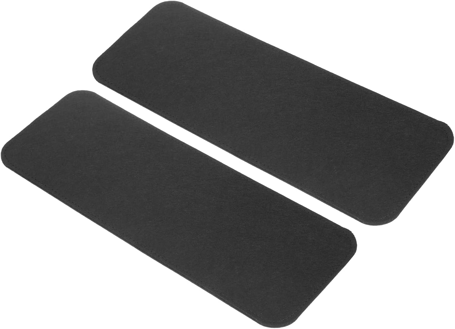 2Pcs Felt Base Shaper, 13.8x5 Inch Rectangle Bag Bottom Shaper Pad Bag Cushion Base Purse Liner Board Insert Arc Corner for Handbags Tote Crossbody Bag Backpack, Black - Image 1