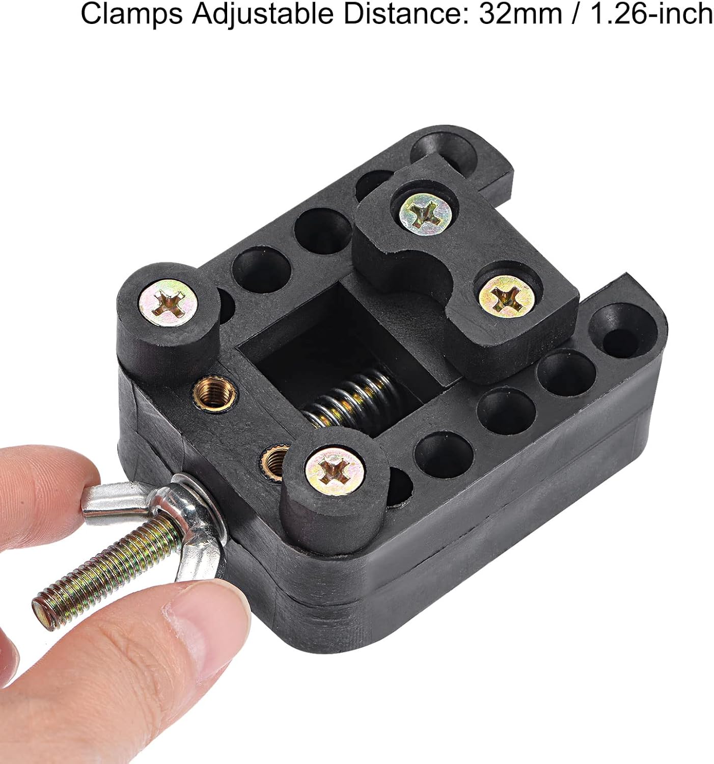 Watch Back Case Cover Remover Holder, Watch Repair Tool Adjustable 32mm PVC Black - Image 4