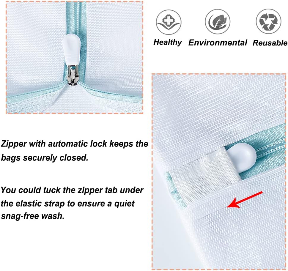 Extra Large Mesh Laundry Bags, 2 Pack 43 x 35 inch Jumbo Delicates Bag for Washing Machine, Large Mesh Bags for Delicates, Coats, Blankets, Bedding, Toys, Pet Items - Image 4