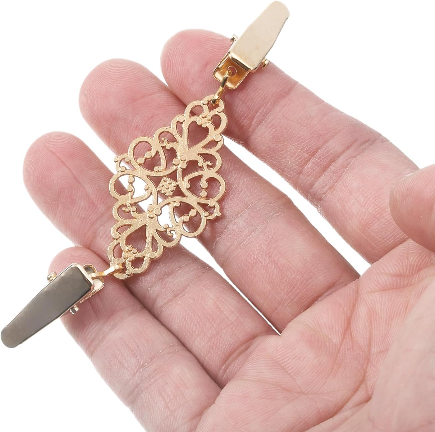 Retro Cardigan Collar Clips & Shirt Clips for Women - Image 4