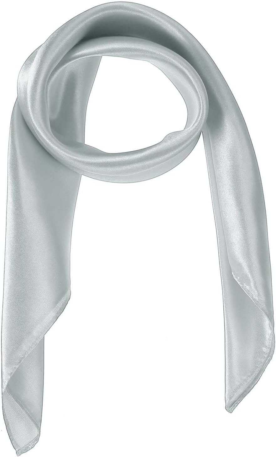 Satin Neck Square Scarf for Women Solid Color Silk Purse Scarf Lightweight Fashion Scarves Headband for Hair Handbag - Image 1