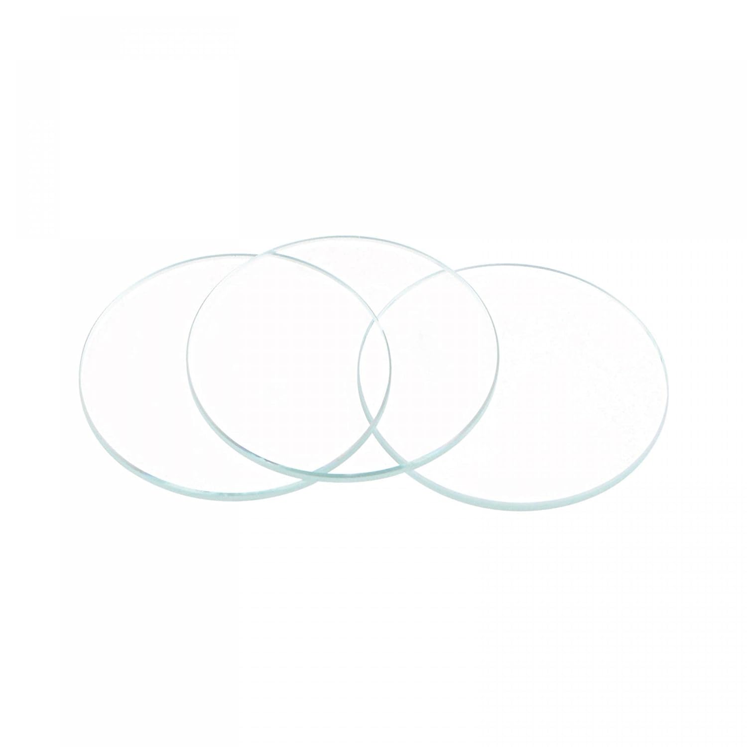 8 Pack 19mm Dia. Watch Glass Crystal Lens, Single Dome Round 1.5mm Edge Thickness for Watchmaker Repair Clear - Image 1
