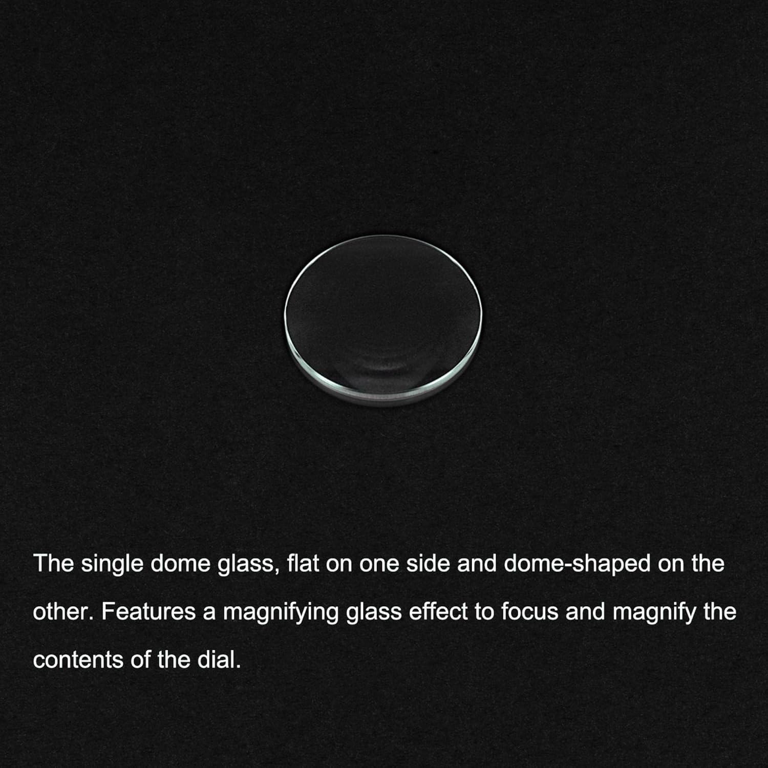 8 Pack 19mm Dia. Watch Glass Crystal Lens, Single Dome Round 1.5mm Edge Thickness for Watchmaker Repair Clear - Image 3
