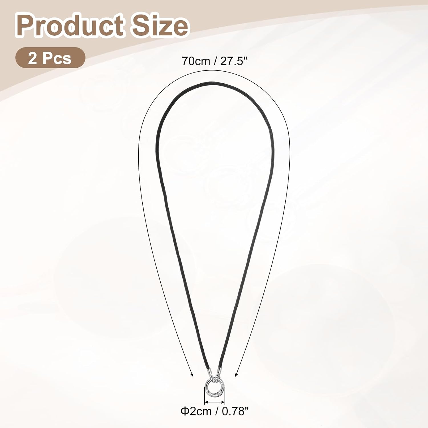 Eyeglass Holder Necklace Ring, Anti-Lost Sunglasses Neck Strap Eyeglasses Chain Eye Glasses Lanyard - Image 2