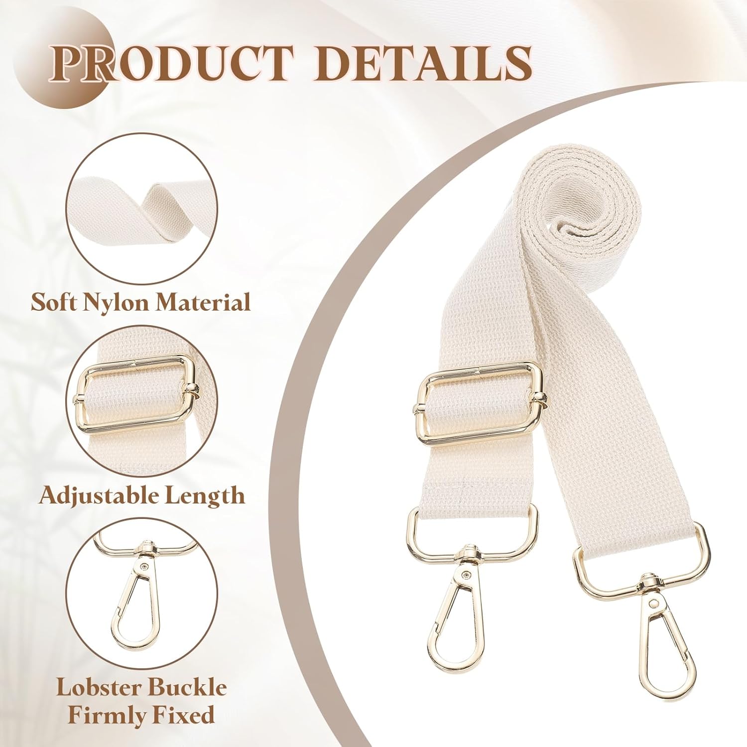 Purse Strap Replacement Crossbody Wide Shoulder Bag Strap - Image 3
