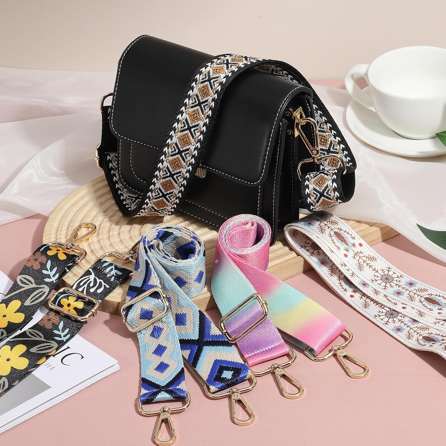 Purse Strap Replacement Crossbody Wide Shoulder Bag Strap - Image 4