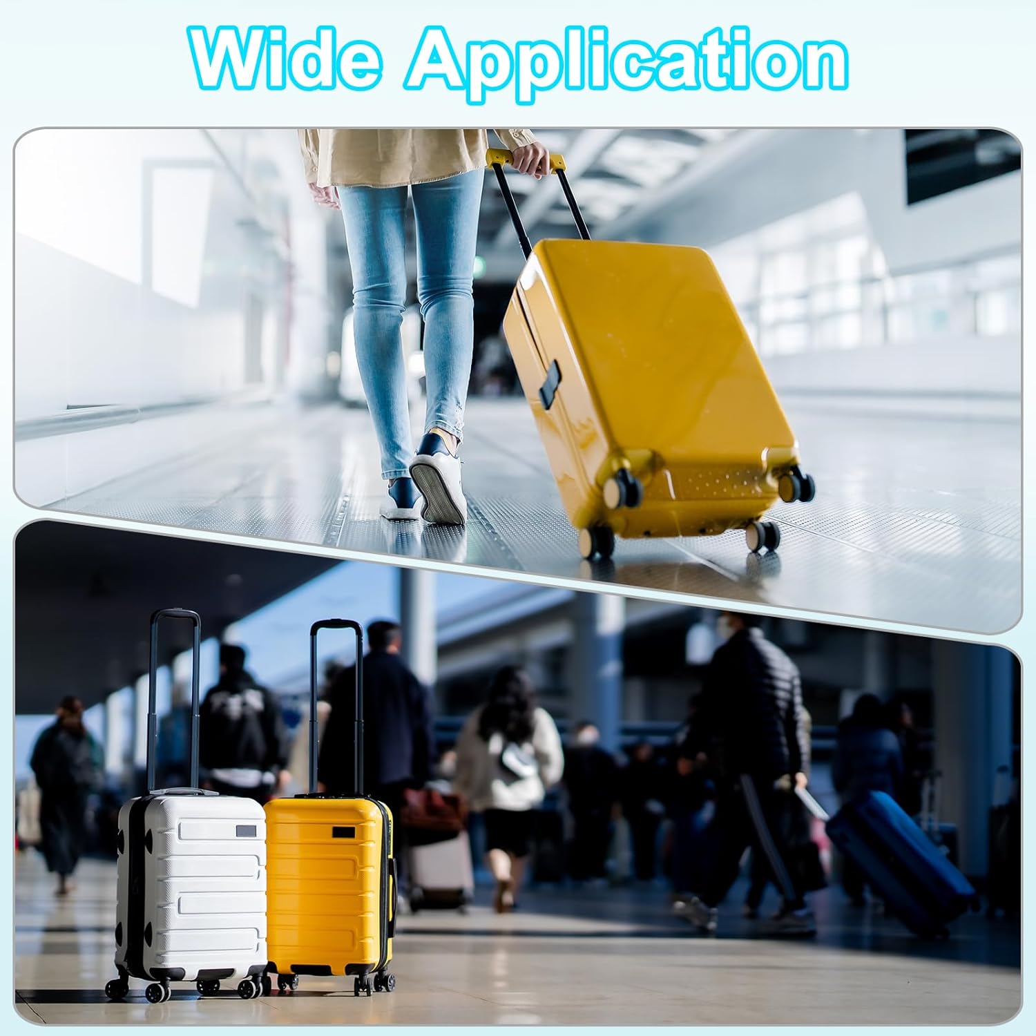 Luggage Wheel Replacement, Suitcase Trolley Wheels DIY Repair, Spinner Wheels Luggage Accessories, Swivel Silent Wheel, Black - Image 6