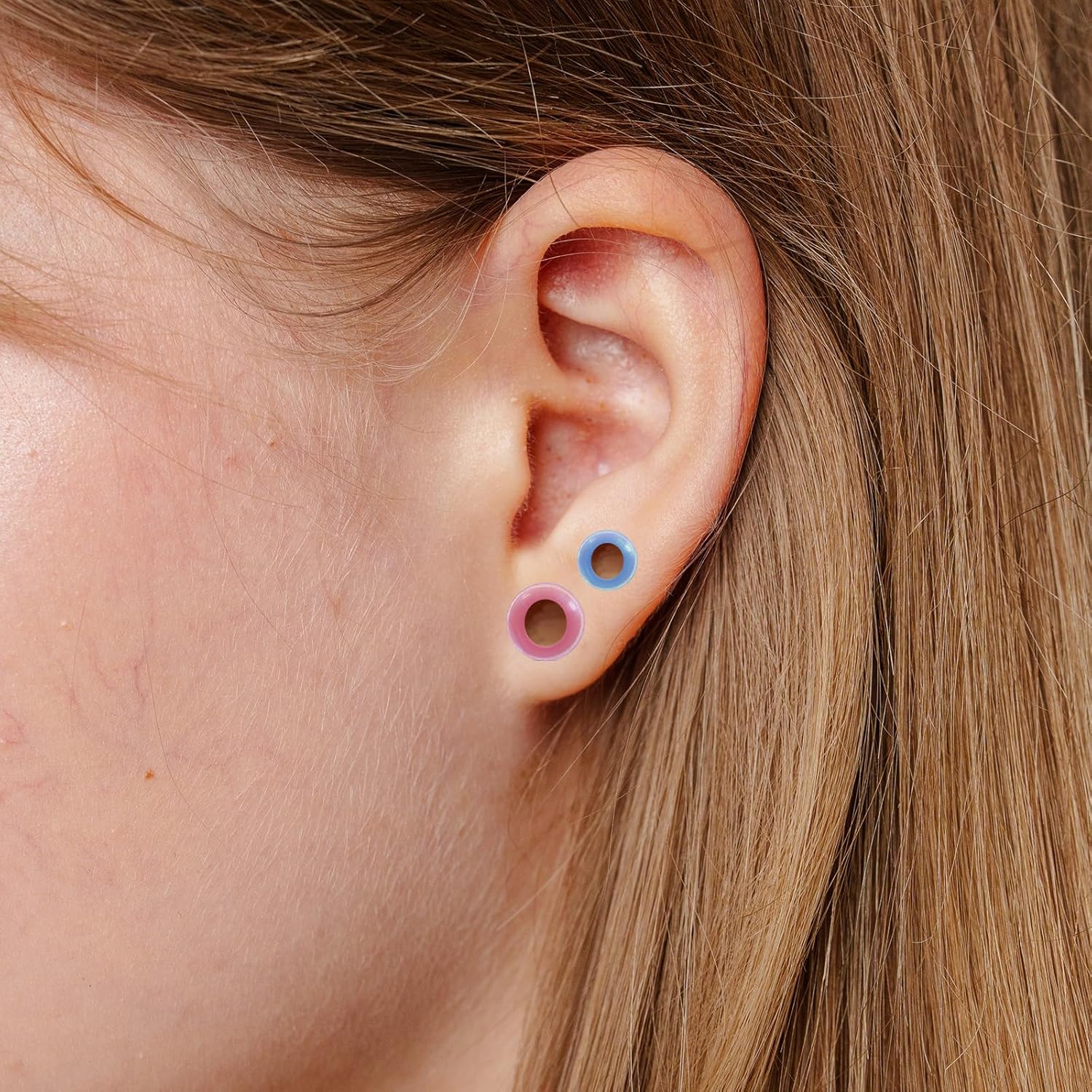 Silicone Ear Gauge, Flexible Ear Tunnels Plugs Double Flared Earring Stretchers Expander for Women Men - Image 6