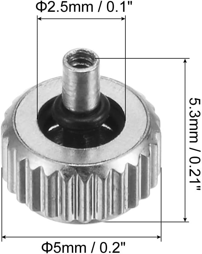 Watch Crown SUS304 w Head Long Stem - Image 2