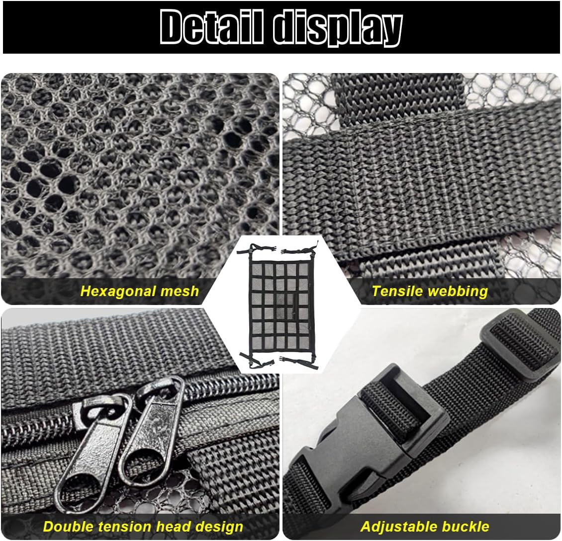 Car Ceiling Cargo Net Pocket, 30