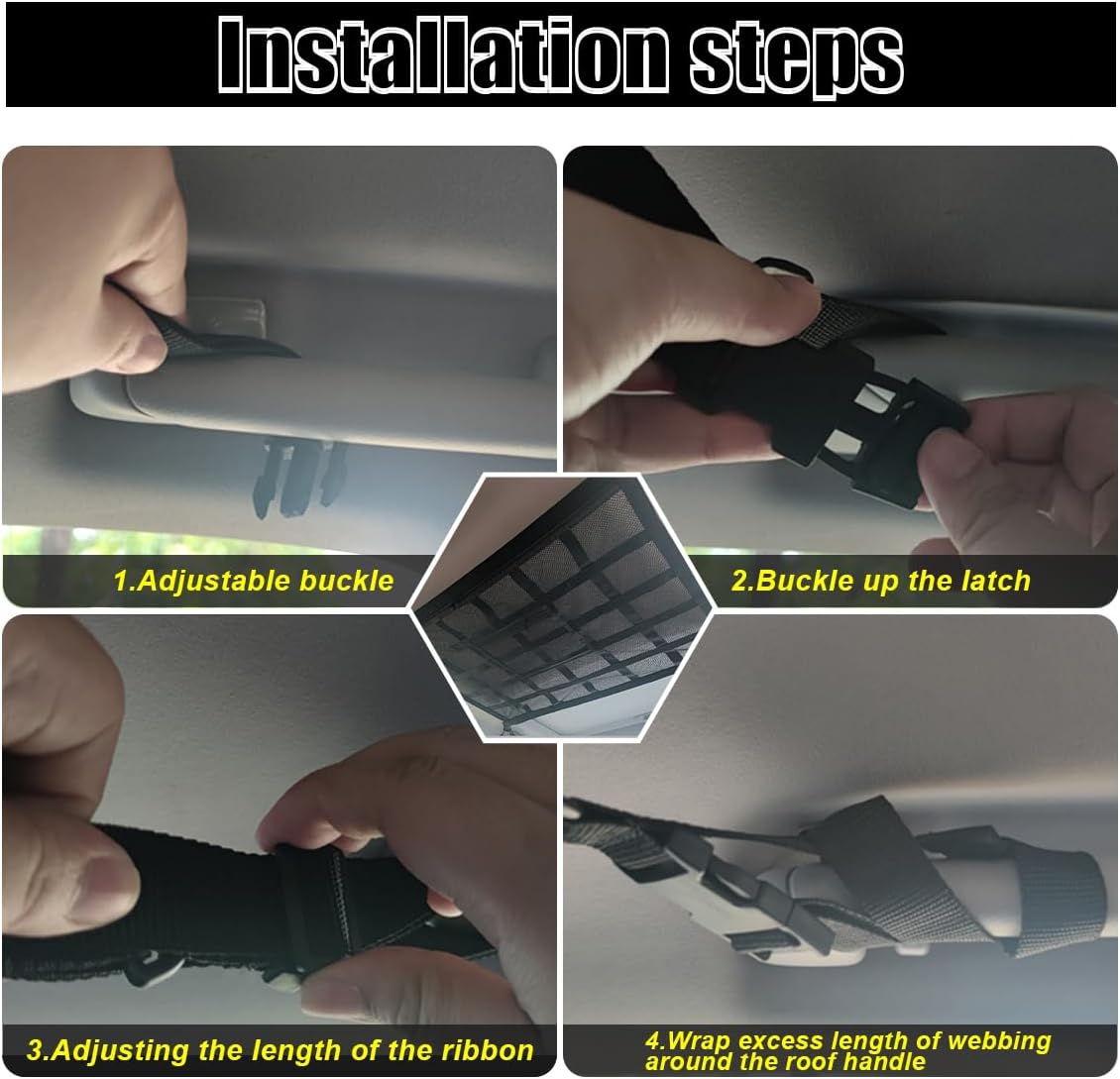 Car Ceiling Cargo Net Pocket, 30