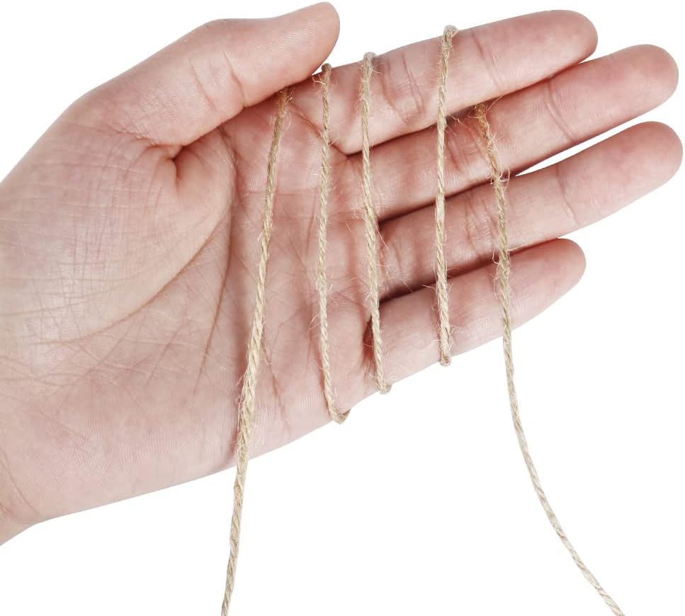 Natural Jute Twine, 984 Feet 2mm Garden Twine, Brown Jute String for Arts and Crafts, Gardening, Gift Wrapping, Bundling, Recycling - Image 3