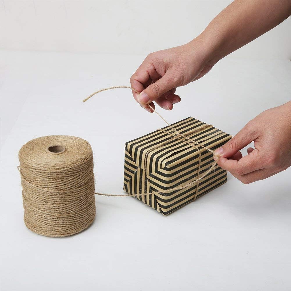 Natural Jute Twine, 984 Feet 2mm Garden Twine, Brown Jute String for Arts and Crafts, Gardening, Gift Wrapping, Bundling, Recycling - Image 7