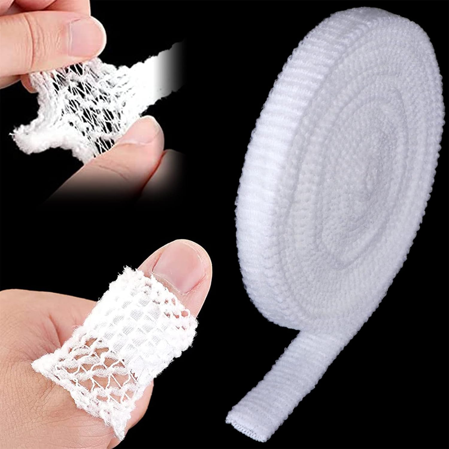 Tubular Bandage Elastic Net Bandages 7M Tubular Gauze Breathable Wound Dressing Wrap Retainer Stretch Bandage Support - Image 1