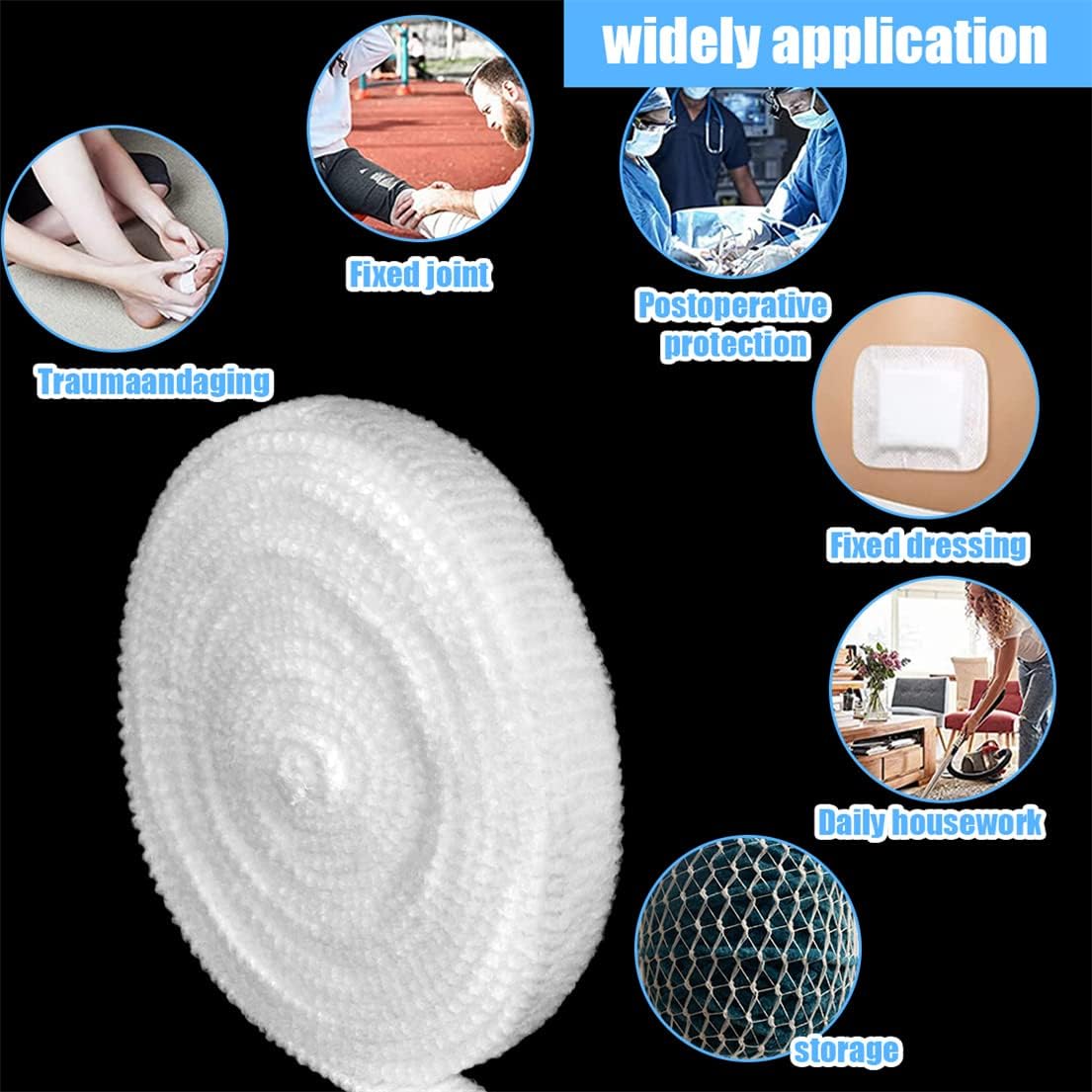 Tubular Bandage Elastic Net Bandages 7M Tubular Gauze Breathable Wound Dressing Wrap Retainer Stretch Bandage Support - Image 5