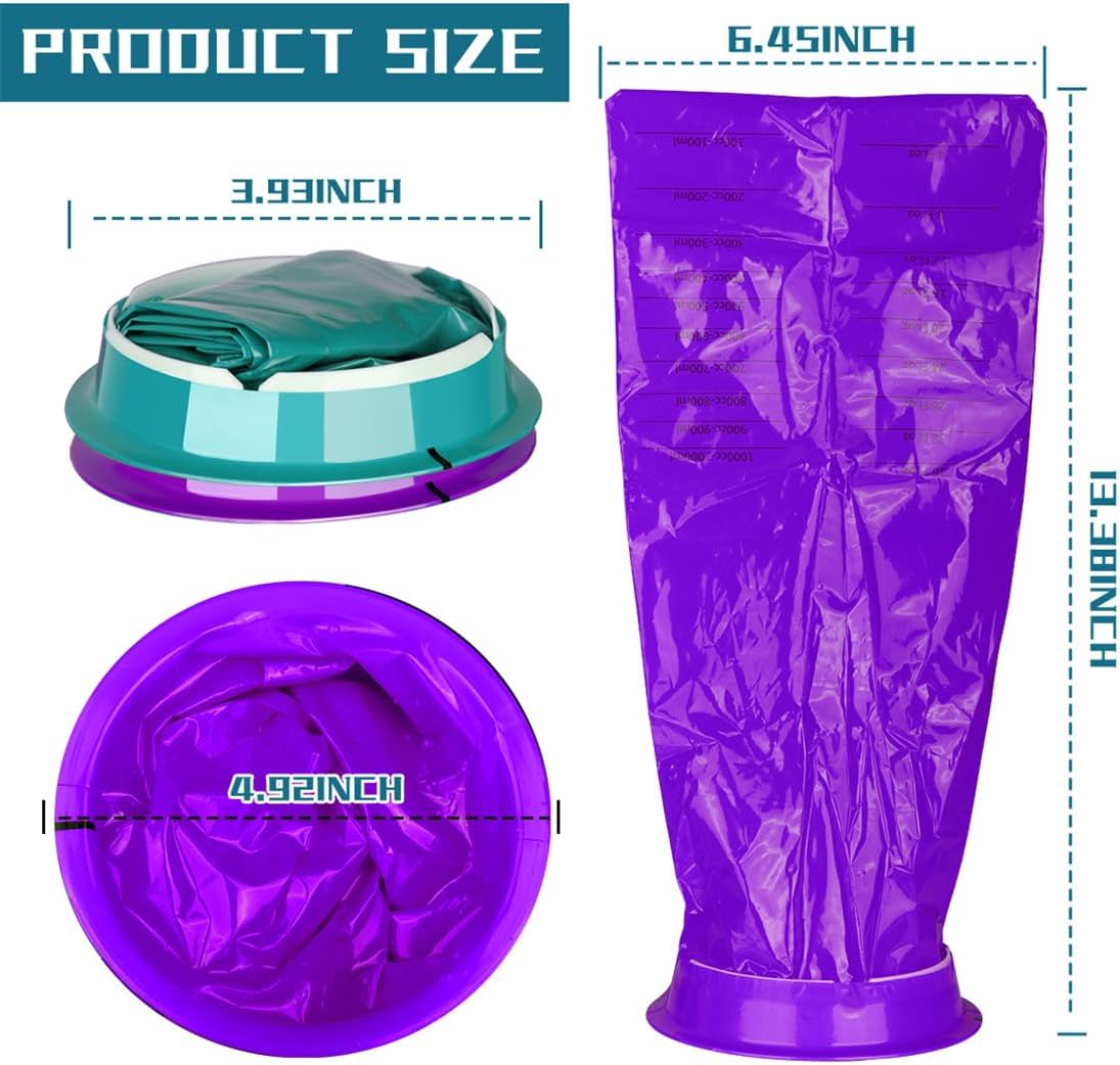 Vomit Bags, Disposable Emesis Bag 16 Pack Portable Barf Bags 1000ML Vomiting Sick Bag for Airsickness Travel Car Motion Sickness and Morning Sickness - Image 2