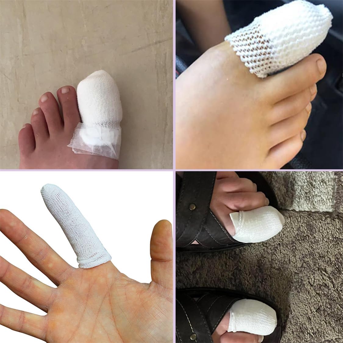 Tubular Stockinette Gauze Finger Tubular Bandage 21.9 Yard Breathable Net Wound Dressing Retainer for Thumb Toe with 3PCS Finger Splint - Image 7