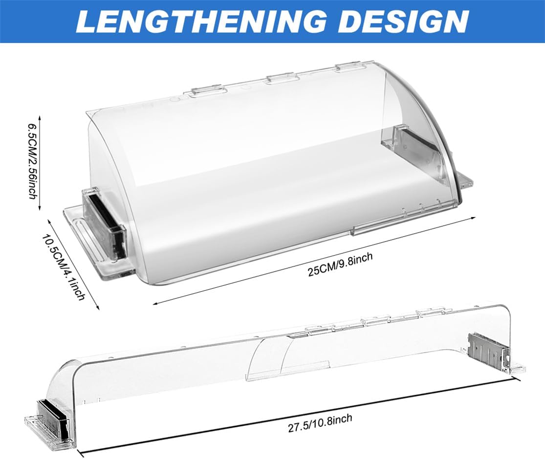 Air Vent Deflectors Adjustable Heat and Vent Cover Clear 2PCS Magnetic Air and Heat Deflector for Floor Vent Sidewalls and Ceiling Registers,8”-11” - Image 3