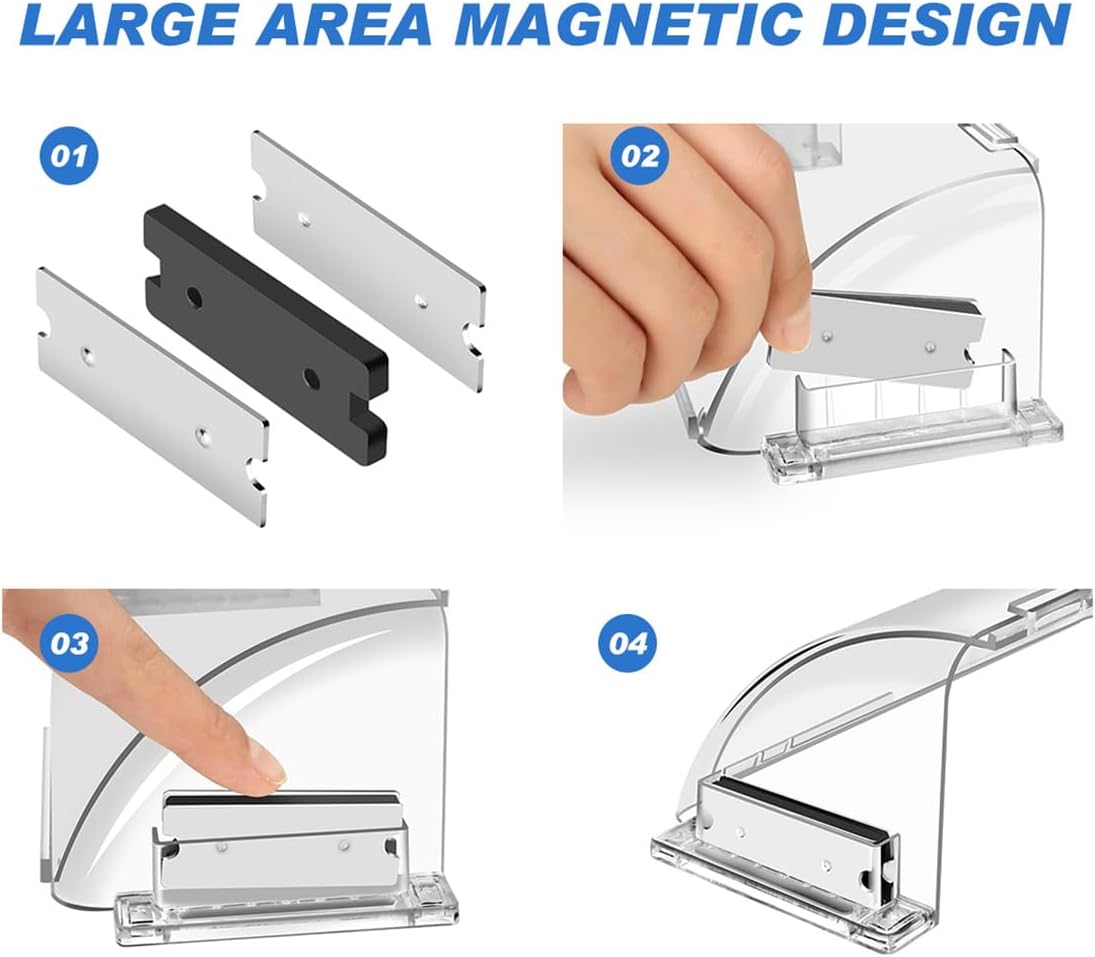 Air Vent Deflectors Adjustable Heat and Vent Cover Clear 2PCS Magnetic Air and Heat Deflector for Floor Vent Sidewalls and Ceiling Registers,8”-11” - Image 5
