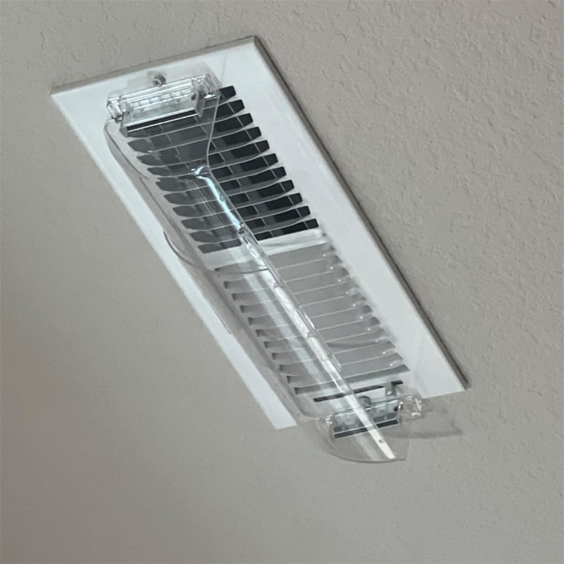 Air Vent Deflectors Adjustable Heat and Vent Cover Clear 2PCS Magnetic Air and Heat Deflector for Floor Vent Sidewalls and Ceiling Registers,8”-11” - Image 7