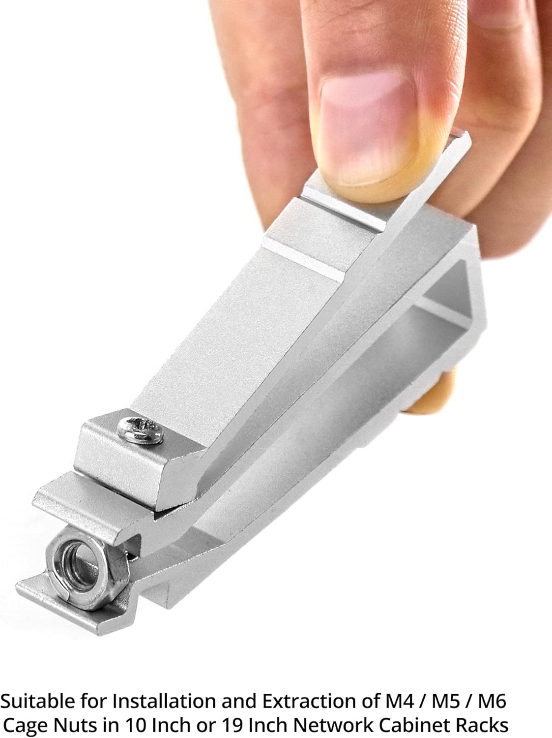 Cage Nut Insertion/Removal Tool for Installing or Removing Cage Nuts in 19 Inch / 10 Inch Server Room Rack Network Cabinet Racks/Media & IT Equipment, 2 Pack - Image 4
