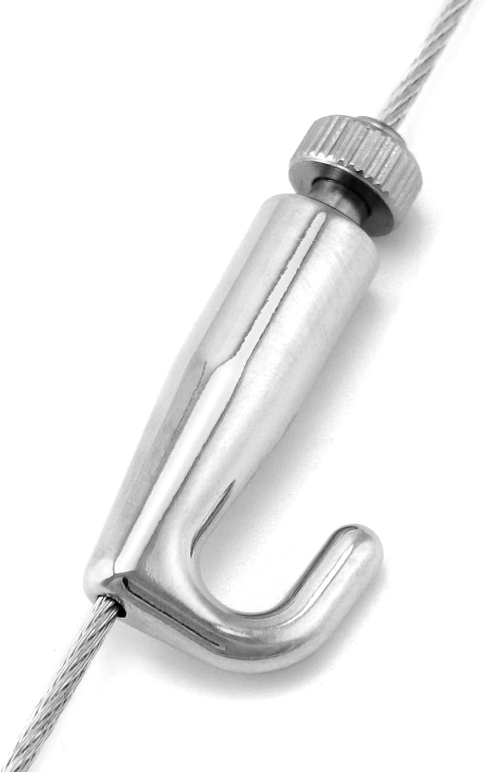 Art Gallery Display Wire Rope Hanger Hooks, 10 Pack Adjustable Metal Hooks Fit 2.0mm Steel Cables Wire Rope, Gallery Picture Hanging System - Image 4
