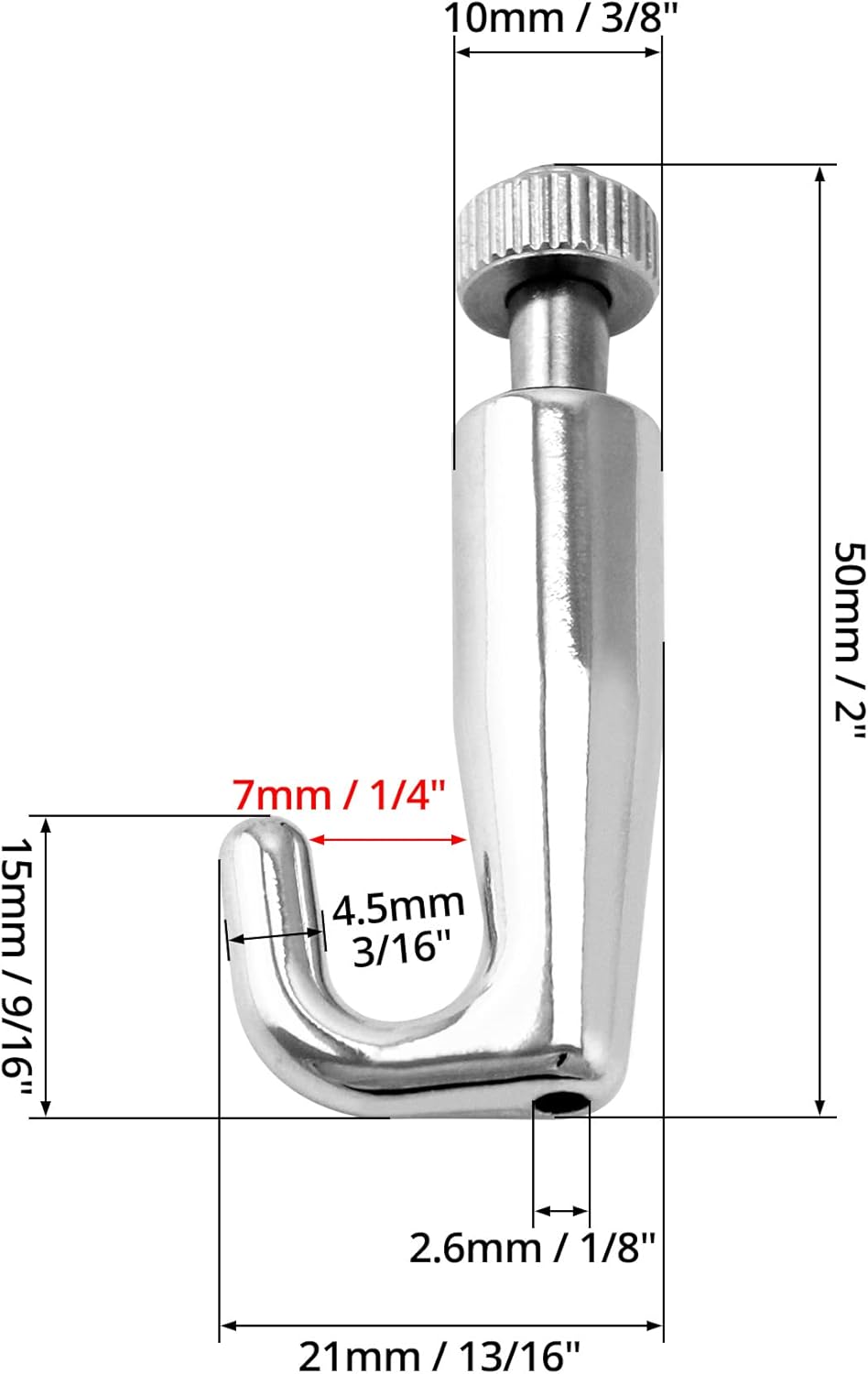 Art Gallery Display Wire Rope Hanger Hooks, 10 Pack Adjustable Metal Hooks Fit 2.0mm Steel Cables Wire Rope, Gallery Picture Hanging System - Image 6