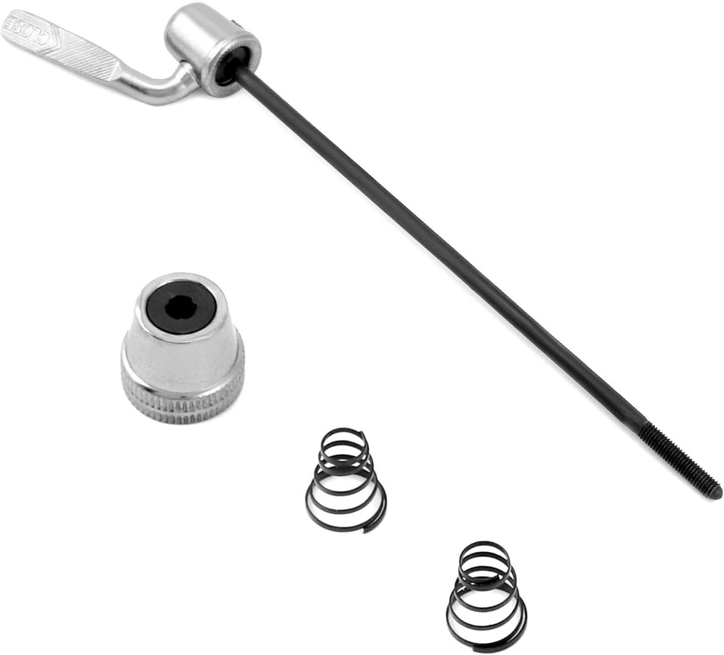 Trainer Skewer Replacement Rear Wheel Skewer for Indoor Bike Trainers, Compatible with Road and MTB Bikes 2 Pcs - Image 2