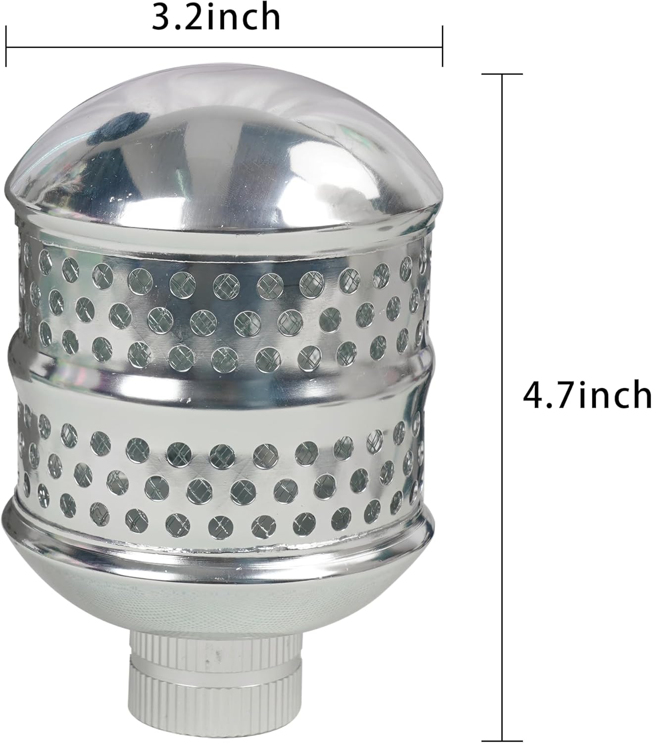 2 Pack Bubbler Sprinkler Heads, Aluminum Diffuser Flood Nozzle for Delicate Watering, Gentle Garden Metal Watering Soaker Sprinkler for Plants Garden Lawn Yard - Image 2