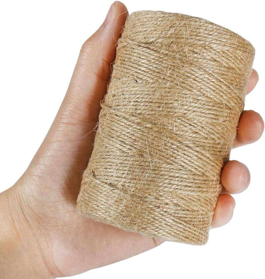 1000 Feet Natural Jute Twine, 2mm Twine String for Arts and Crafts, Gardening, Gift Wrapping, Packaging, Festive Decorations (2PCS x 500 Feet) - Image 6