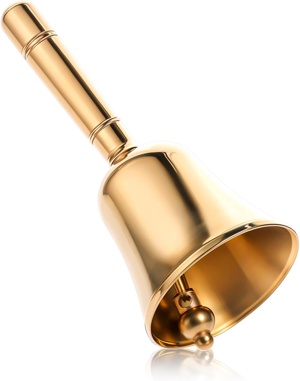 Dinner Bell, Super Loud Solid Brass Call Bells with Metal Handle, 3.9