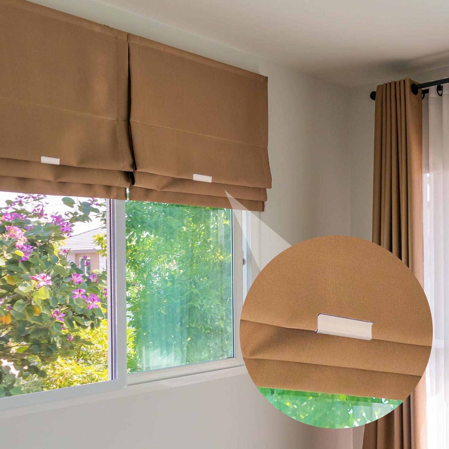 8 Pack Roller Window Shades Pulls, Clear Plastic Window Shades Hem Grips Handles R Type Windows Blinds Shade Pull Down Replacement Accessories for Roller Blinds, Home, Rv, Office, Hotel - Image 7