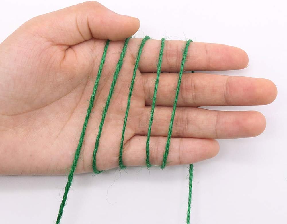 Garden Twine, 656 Feet 2mm Green Jute Twine for Gardening, Plant Ties for Climbing Plants, Tomatoes, Vegetables, Crafts - Image 3
