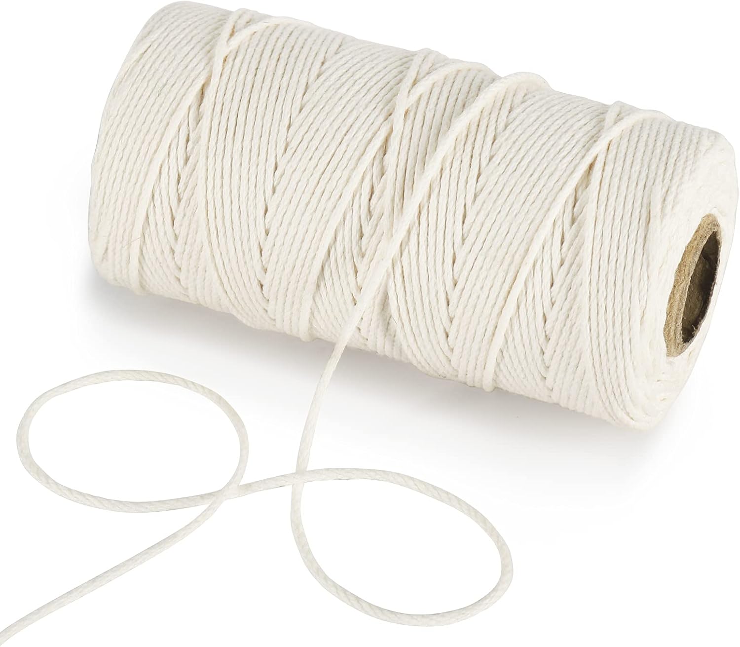 Cotton Butchers Twine, 328 Feet 1.5mm Food Safe Cooking Twine Kitchen String for Cooking, Tying, Trussing, Roasting - Image 1