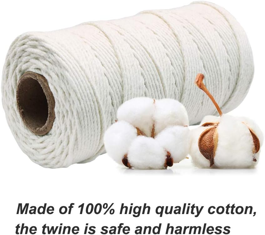 Cotton Butchers Twine, 328 Feet 1.5mm Food Safe Cooking Twine Kitchen String for Cooking, Tying, Trussing, Roasting - Image 3