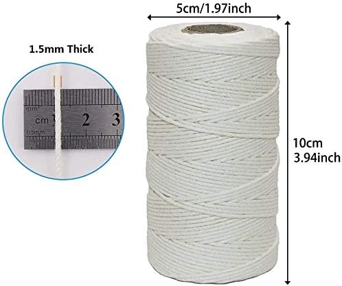 Cotton Butchers Twine, 328 Feet 1.5mm Food Safe Cooking Twine Kitchen String for Cooking, Tying, Trussing, Roasting - Image 7