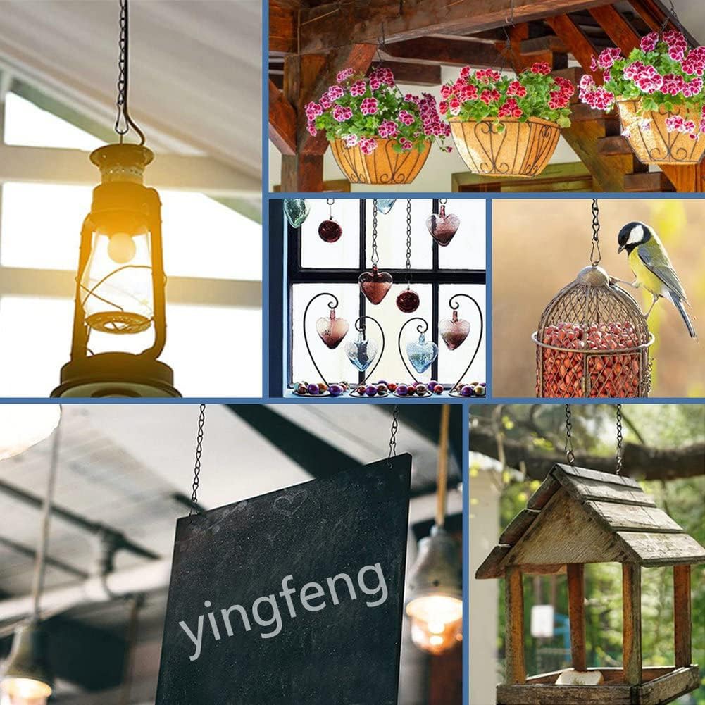 10 Pack 9.5 Inch Black Hanging Chains, Garden Plant Hangers for Hanging Bird Feeders, Billboards, Chalkboards, Basket, Planters, Lanterns, Wind Chimes and Decorative Ornaments Etc. - Image 2