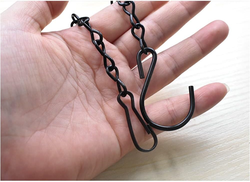 10 Pack 9.5 Inch Black Hanging Chains, Garden Plant Hangers for Hanging Bird Feeders, Billboards, Chalkboards, Basket, Planters, Lanterns, Wind Chimes and Decorative Ornaments Etc. - Image 7