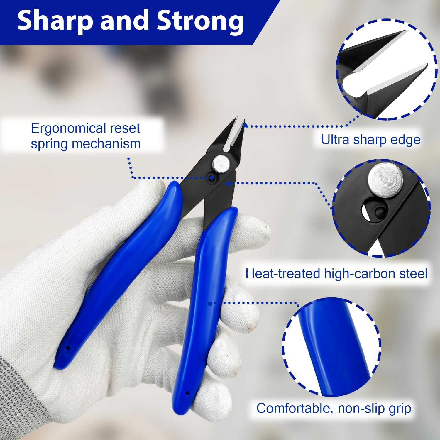 2 Pack Wire Cutters Set, 6