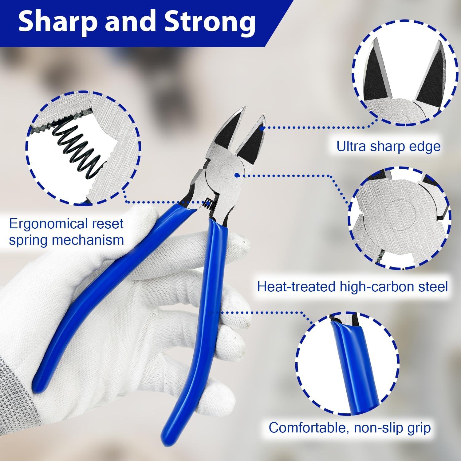 2 Pack Wire Cutters Set, 6