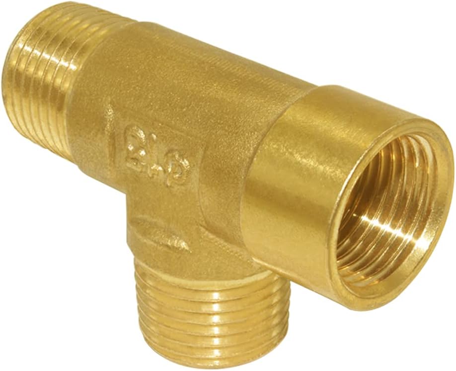 Brass Pipe Fitting Barstock Tee 3 Way NPT 1/2