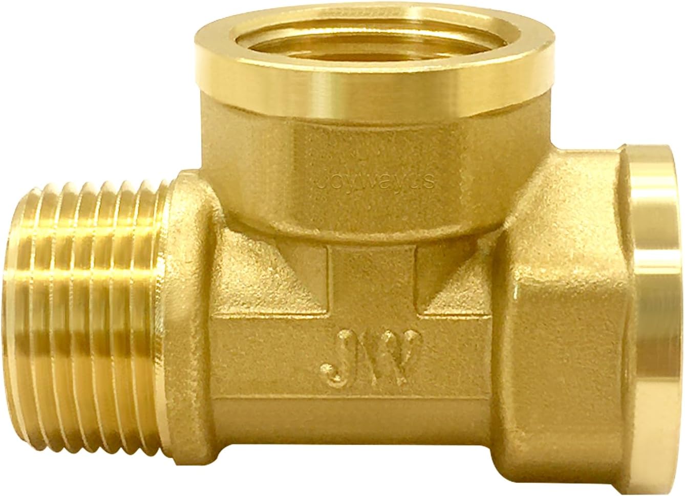 Brass Pipe Fitting Barstock Tee 3 Way NPT 3/4
