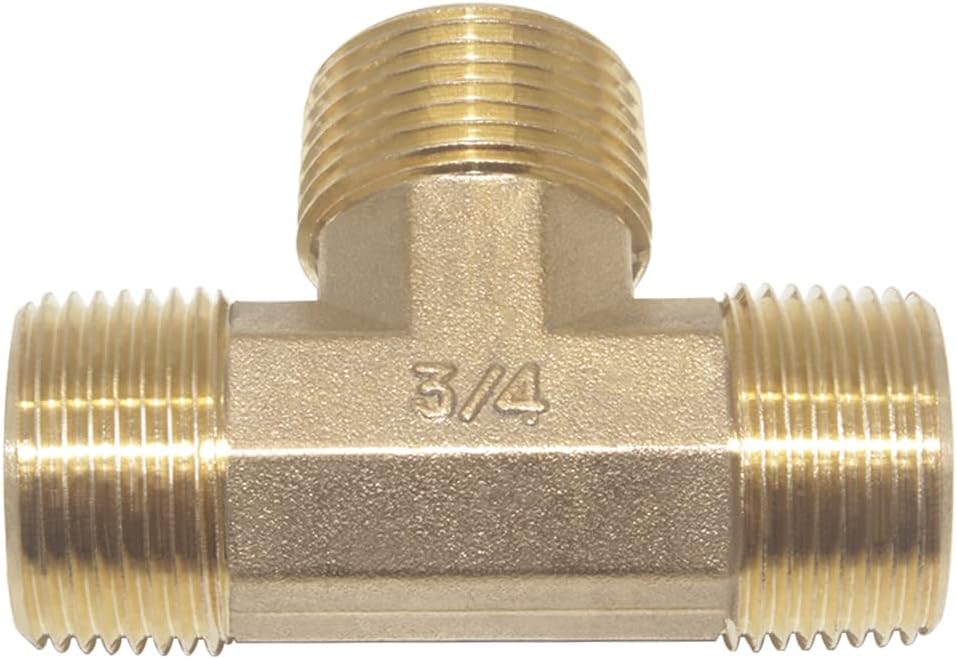 Brass Pipe Fitting Barstock Street Tee T 3 Way NPT 3/4