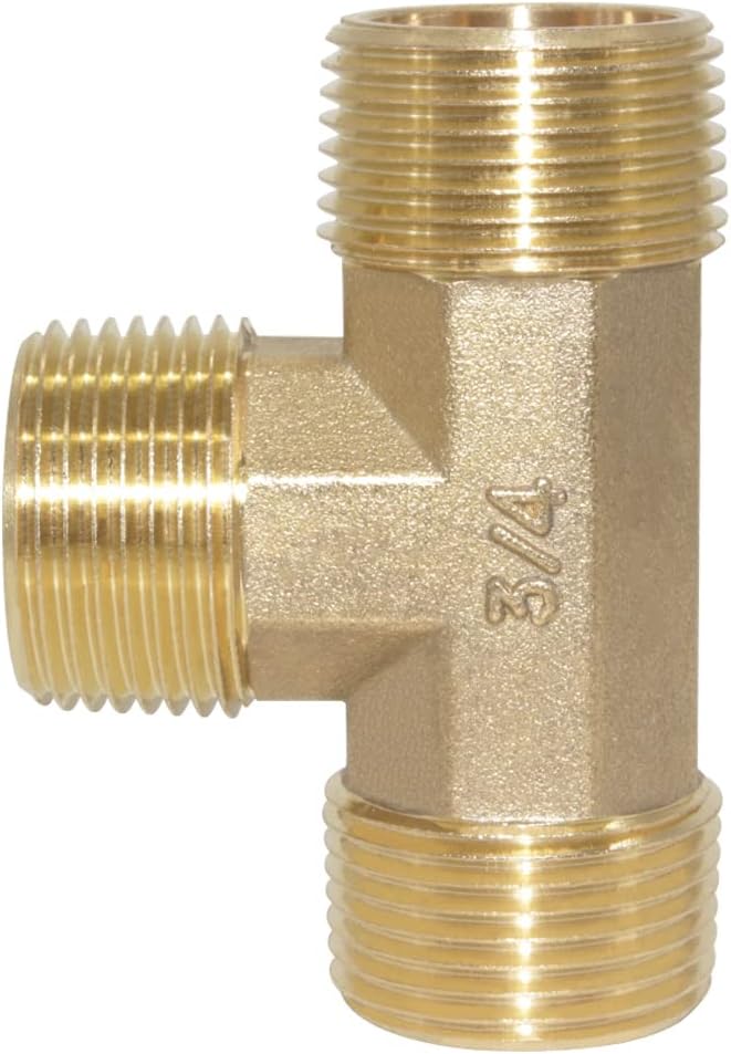 Brass Pipe Fitting Barstock Street Tee T 3 Way NPT 3/4